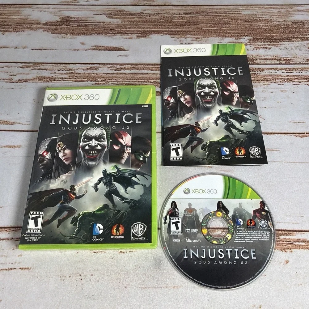 Injustice Gods Among Us Ultimate Edition Xbox 360 DC Fighting Game CIB Complete